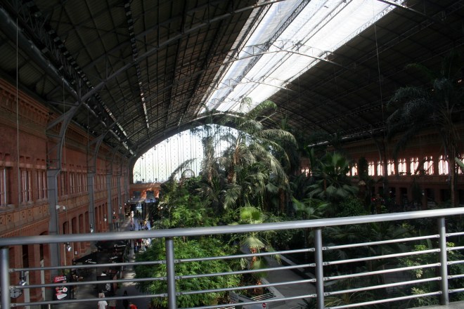 The main train station in Madrid, as we prepared to head to Barcelona.
